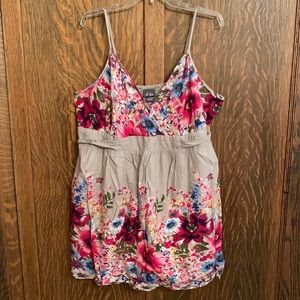 Dots authentic vintage cotton summer spaghetti string dress 3X